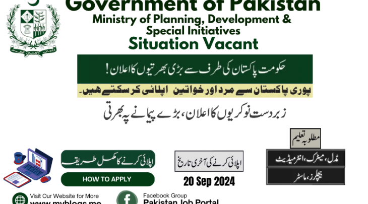 Ministry of Planning, Development & Special Initiatives Jobs